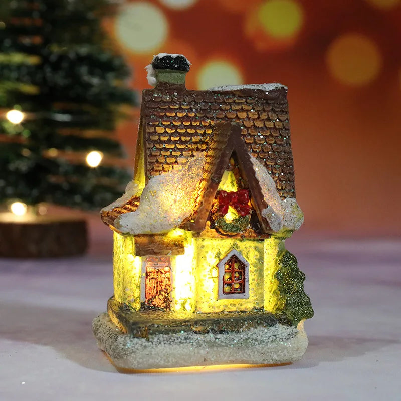 Casinha Natalina Decorativa com Luz LED – Mini Vila de Natal