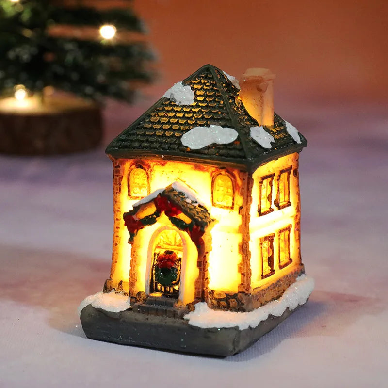 Casinha Natalina Decorativa com Luz LED – Mini Vila de Natal