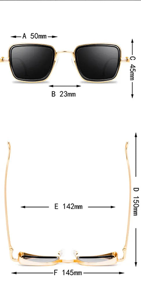 Óculos de Sol Quadrado Grande