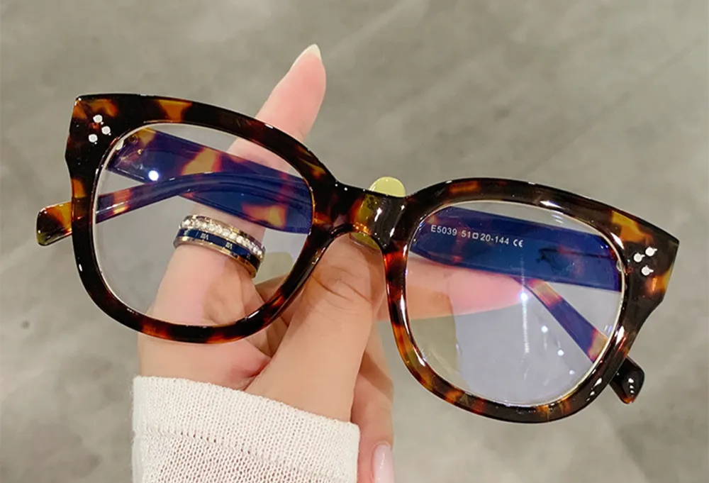 Óculos de Grau Quadrado Retrô